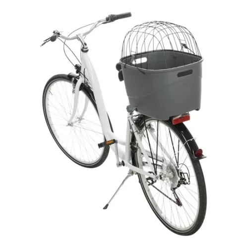 Trixie Kosár Biciklire Műanyag/Fém 36x48x46cm Szürke