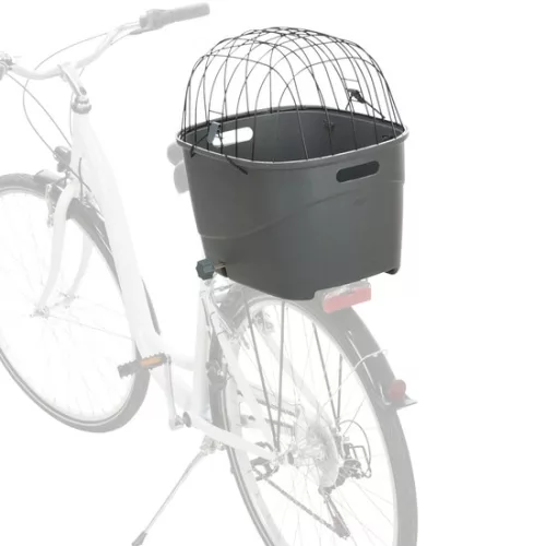 Trixie Kosár Biciklire Műanyag/Fém 36x48x46cm Szürke