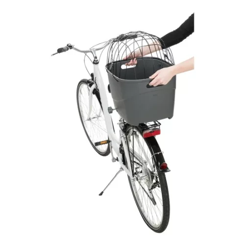 Trixie Kosár Biciklire Műanyag/Fém 36x48x46cm Szürke
