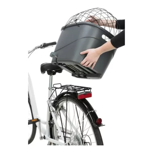 Trixie Kosár Biciklire Műanyag/Fém 36x48x46cm Szürke