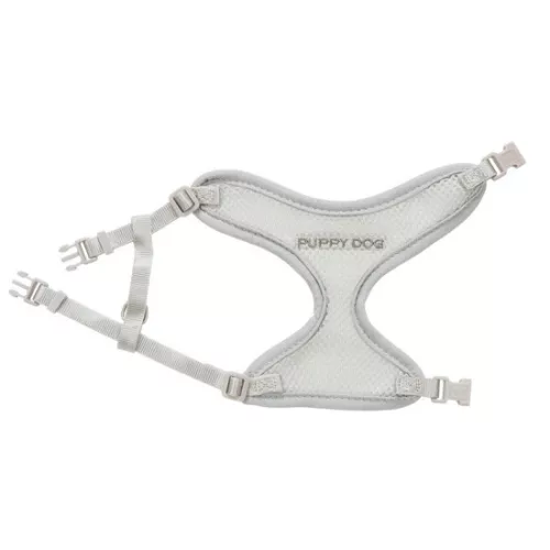 Trixie Junior Puppy Soft Szett Hám+póráz 26–34 cm/10mm 2m világos szürke
