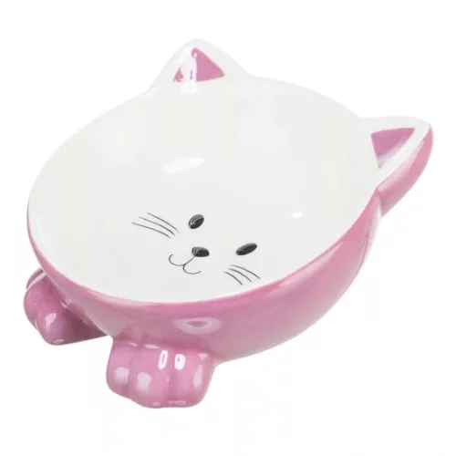 Trixie kerámia tál macskafej formájú 015l/14cm