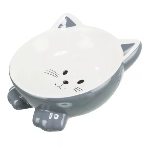 Trixie kerámia tál macskafej formájú 015l/14cm