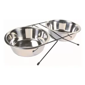 Trixie tál szett fém állványon 2x2,8l/24cm