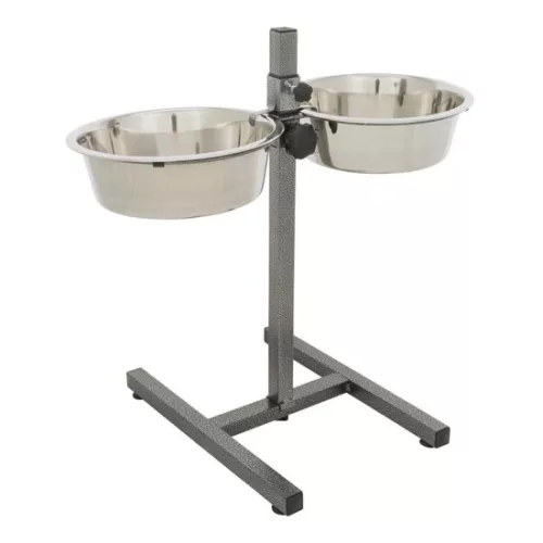 Trixie fém tál állványon kutyának 2x2,8l/24cm