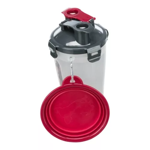 Trixie műanyag utazó szett szilikon tállal 2x0,35l/11x23cm