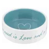 Trixie Pet's Home kerámia tál 0,3l/12cm krém/világos kék