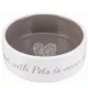 Trixie Pet's Home kerámia tál 0,3l/12cm krém/barna
