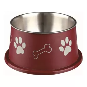 Trixie műanyaggal bevont fém tál spánielnek 0,9l/19cm