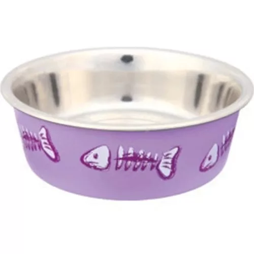 Trixie műanyaggal bevont fém tál 0,25l/12cm