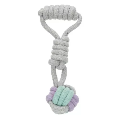 Trixie Játék labda kötélből fogóval 6cm/23cm