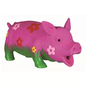 Trixie Játék Malac Virág Mintás,eredeti hanggal 20cm