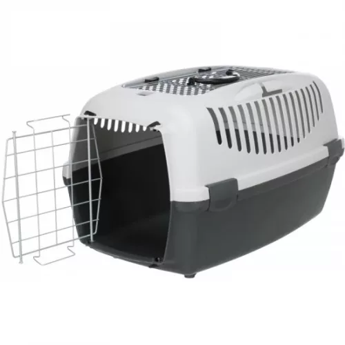 Trixie Szállító box Capri 3, Nyitott, S: 40x38x61cm Sötétszürke/Világosszürke