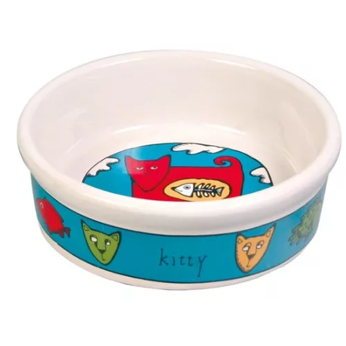 Trixie Tál Kerámia Macskamintás 0,2l/12cm, többféle