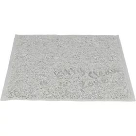   Trixie Macska alomtálca szőnyeg, PVC, 37 × 45 cm, világosszürke