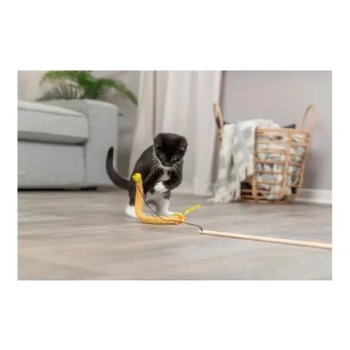 Trixie Játék macskapálca műanyag/plüss 40cm