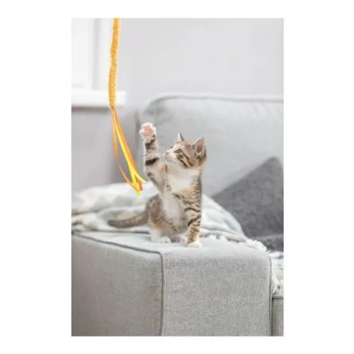 Trixie Játék macskapálca műanyag/plüss 40cm