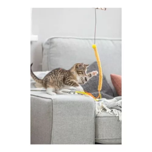 Trixie Játék macskapálca műanyag/plüss 40cm