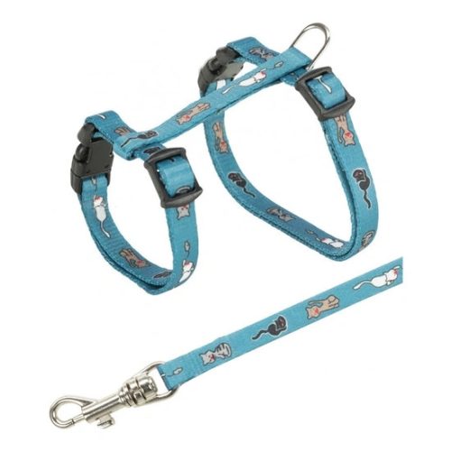 Trixie Hám És Póráz Cica Egérmintás 21-33cm/8mm, 1,2m