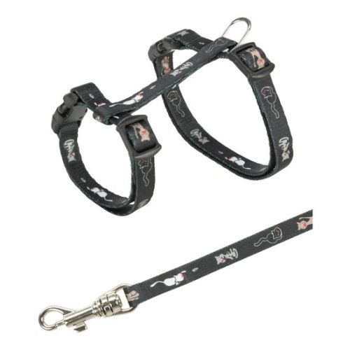 Trixie Hám És Póráz Cica Egérmintás 21-33cm/8mm, 1,2m