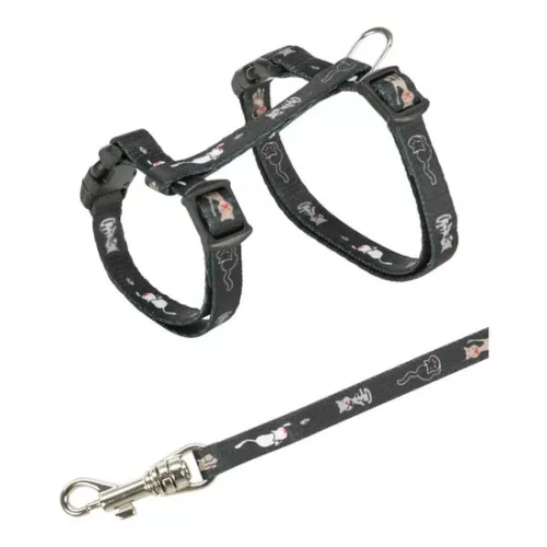 Trixie Hám És Póráz Cica Egérmintás 21-33cm/8mm, 1,2m