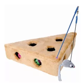Trixie Játék Macskának Plüss Sajt 3 Labdával 36x8x26cm