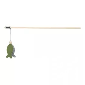 Játék macskápálca hallal, filc, catnippel 48cm