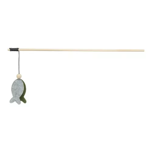 Játék macskápálca hallal, filc, catnippel 48cm