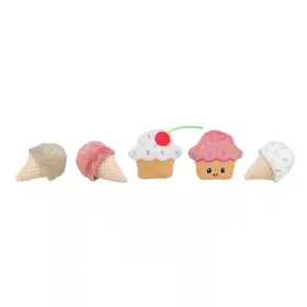  Trixie Játék Fagylalt és Sütemény, Plüss, Macsakmentával, 7cm