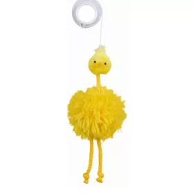 Trixie Játék Plüss Csirke Gumi Kötélen 20cm