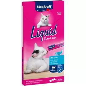   Vitakraft Macska Folyékony Jutalomfalat Omega-3 & Lazaccal 6x15g