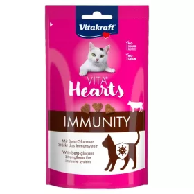   Vitakraft Vita Hearts Immunerősítő szívecskék marhahús Béta Glükán és inulinnal 40g