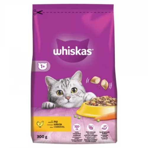 Whiskas Száraz Csirke -Májas Falat 300g