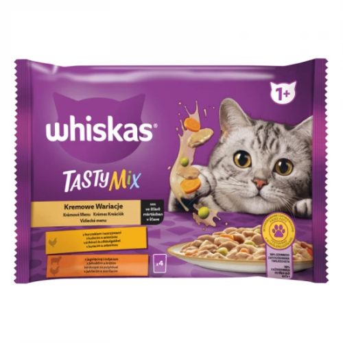 Whiskas alutasak 4-pack Tasty Mix Krémes kreációk  4x85g Multipack