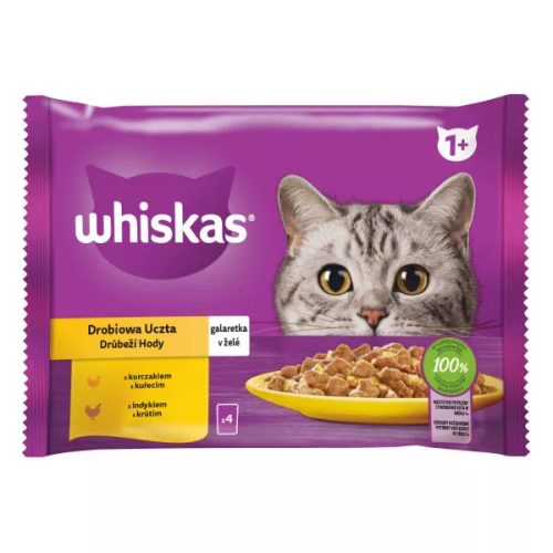Whiskas alutasak 4-pack baromfi válogatás aszpikban  4x85g Multipack
