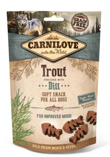 Carnilove Dog Semi Moist Snack pisztráng kaporral 200g