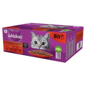   WHISKAS alutasak 80-pack klasszikus válogatás mártásban 80*85g