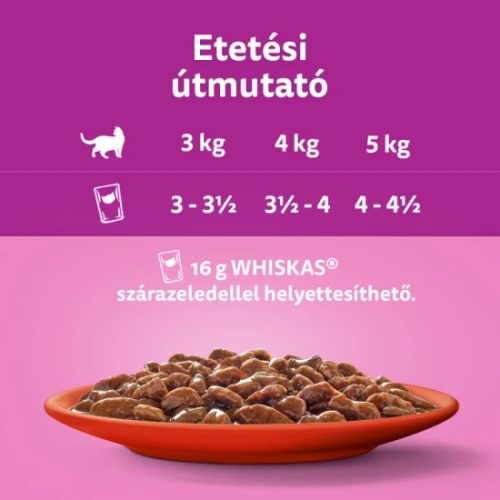 WHISKAS alutasak 80-pack klasszikus válogatás mártásban 80*85g