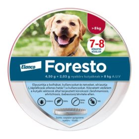 Foresto kullancs és bolha elleni nyakörv 70cm 8kg-tól