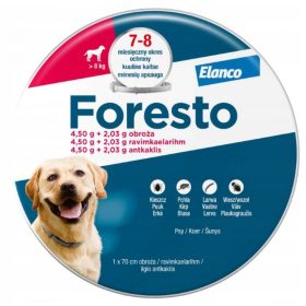 Foresto kullancs és bolha elleni nyakörv 70cm 8kg-tól