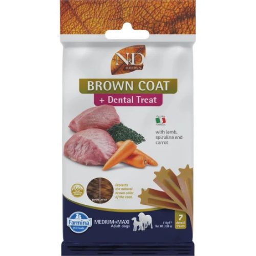 N&D Brown Dog Jutalomfalat Lamb,potato,carrot&spirulina Adult Med&max 100g	