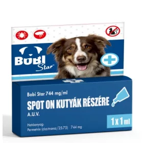   Bobi Star Spot On 744 mg/ml rácsepegtető oldat kutyák számára A.U.V.  1 db