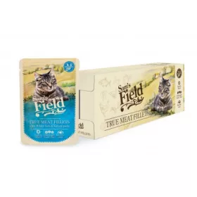   Sam's Field True Meat Fillets - White fish & Green peas alutasakos eledel 24 x 85 g
