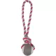 Flamingo Jim Pull Rope - kötél teniszlabdával, pink 6x40 cm