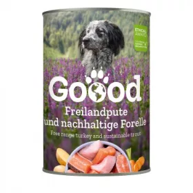   Goood Senior Freilandpute & Nachhaltige Forelle - pulykás és pisztrángos konzerv 400 g