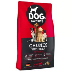 Dog’s Favorite Chunks with Beef 15 kg