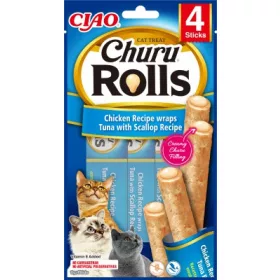 Inaba Cat Churu Rolls - tonhal fésűkagylóval 4 x 10 g
