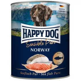   Happy Dog pur konzerv lazac ízesítésű nedves állateledel felnőtt kutyák számára 6X800 g 1 db