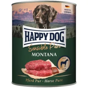   Happy Dog pur konzerv ló ízesítésű nedves állateledel felnőtt kutyák számára 6X800 g 1 db