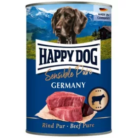   Happy Dog pur konzerv marha ízesítésű nedves állateledel felnőtt kutyák számára 6X400G 2.5 kg